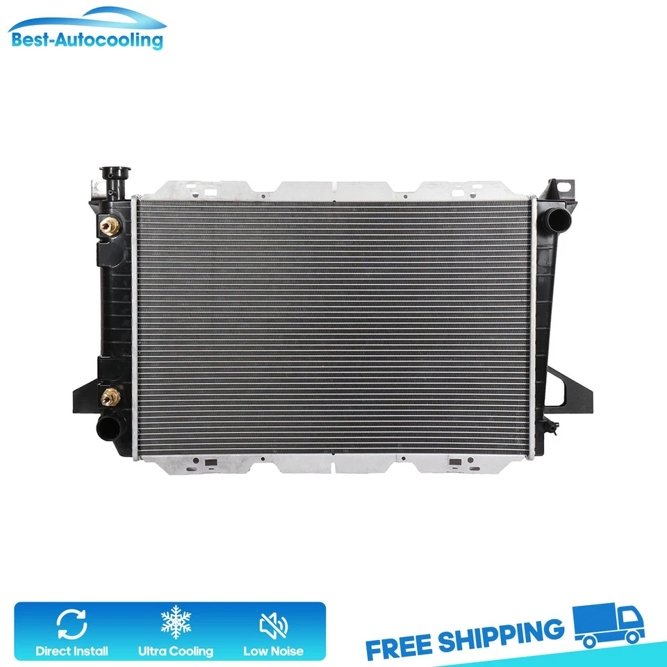For 1985 1986-1996 Ford F-150 1985-1997 F-250 Manual Tran 1451 Aluminum Radiator - Image 1 of 4