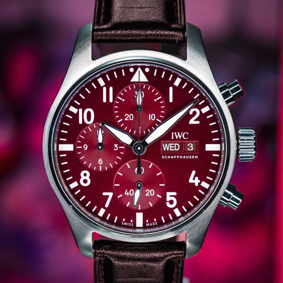 IWC Pilot Chronograph LTD Year of the Tiger Red Dial – BOX & PAPERS – IW388107 - Image 1 of 4