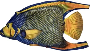 Vintage Queen Angelfish Plüsch Kissen selten - Bild 1 von 7