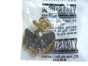 INSIGNE DES TROUPES DE MARINE 3° RIMa BAZEILLES (SOUS EMBALLAGE D'ORIGINE) Y.D - Picture 1 of 4