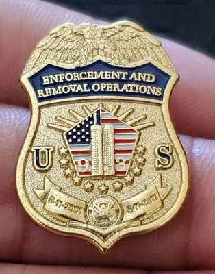 NEW ICE DHS ERO Enforcement & Removal Operations 9/11 Commemorative Lapel Pin - Image 1 of 3