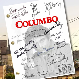 Columbo Pilot Script Firmado Autógrafo Reimpresiones - 88 Páginas 11 Fundido Reimpresión Firma - Imagen 1 de 11