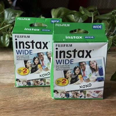 LOT of Fujifilm Instax Wide Instant Film 40 Total Sheets Exp 2022 - Image 1 of 4