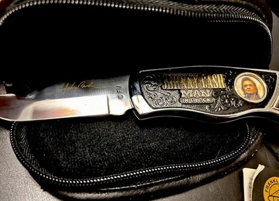 Johnny Cash “The Man in Black” Collector’s Knife - Image 1 of 4