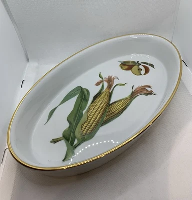 Royal Worcester Evesham Gold Oval Sole Dish 12” Oven To Tableware New Gift Serve - Image 1 of 4