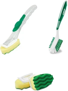 Libman Dish Wand & Curved Kitchen Brush Bundle - Dishwashing Cleaner Scrubber... - Picture 1 of 16