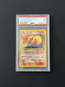 Flareon Holo - 3/64 - No Symbol Jungle Vintage WOTC Pokémon Card - PSA 7 - Picture 1 of 2