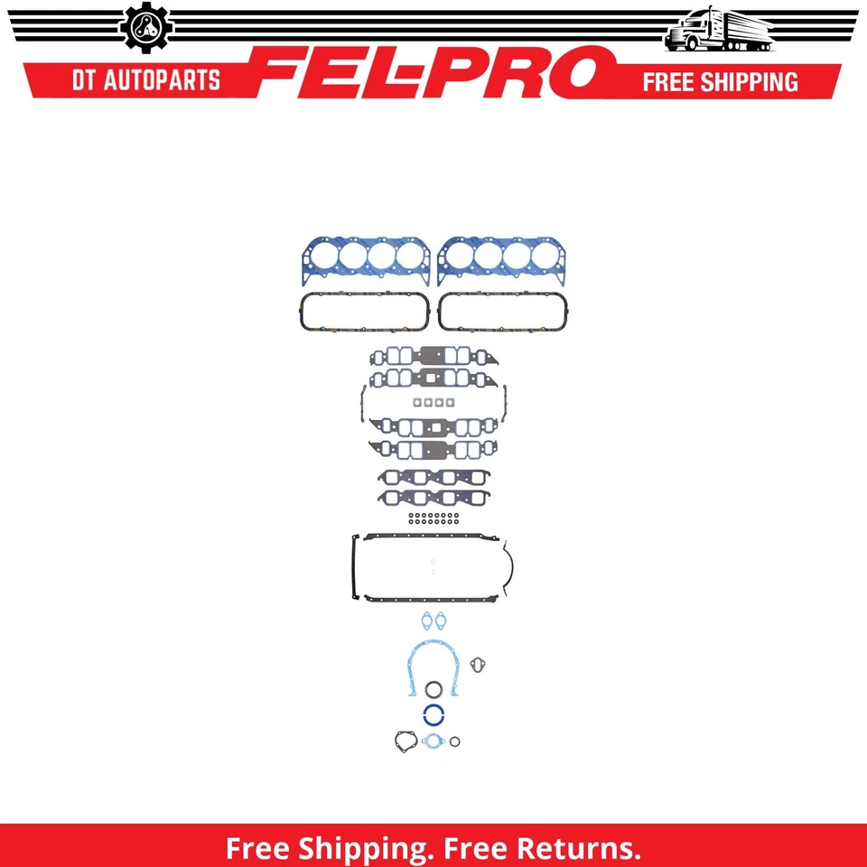 For 1966-1970 Pontiac Parisienne Engine Gasket Set Fel-Pro 1967 1968 1969 - Image 1 of 1