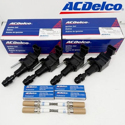 4X ACDelco UF491 Ignition Coil & Spark Plug for 05-17 Chevy Equinox Saturn 2.4L - Image 1 of 4