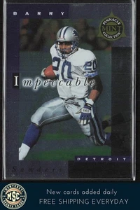 Barry Sanders 1998 Pinnacle como nuevo impecable #6 Detroit Lions - Imagen 1 de 2