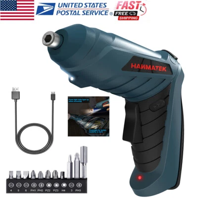 Mini Cordless Electric Power Screwdriver Lithium Tool Kit Drill Bit Rechargeable - Image 1 of 4