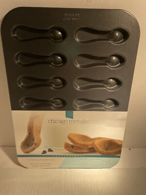 Cuchara metálica para galletas Bakeware Chicago Dunker Pan (nueva) - 14 ranuras para galletas - ¡divertida! Foto 1 de 4