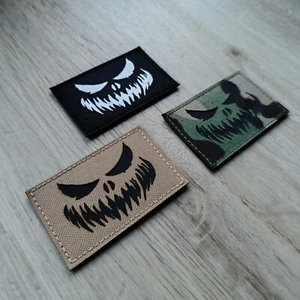 Halloween Lachen Smiley | Patch Klett Aufnäher | Moral EDC Outdoor Army - Bild 1 von 10