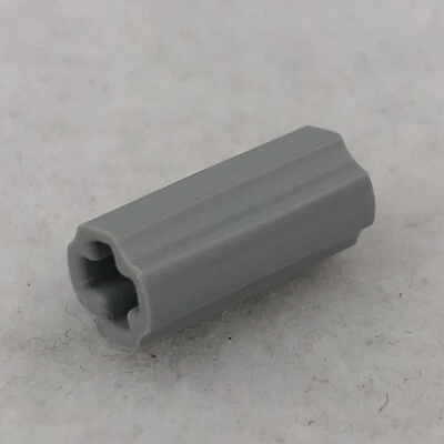 LEGO 6538c Light Bluish Gray Technic, Axle Connector 2L (Smooth W/ x Hole) (x1) - Image 1 of 3