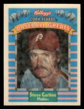 1991 Kellogg's Corn Flakes Baseball Greats  #8 Steve Carlton Phillies