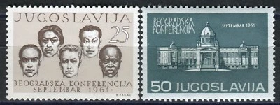 0958 - Yugoslavia 1961 - Conferencia de Naciones No Alineadas - Juego MNH Foto 1 de 2