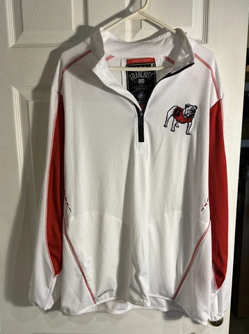 Franchise Club Georgia Bulldogs 1/4 zip Light Windbreaker Size L Cover