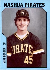 1985 Nashua Pirates TCMA #3 Mike Berger Pittsburgh Pennsylvania PA Baseball Card