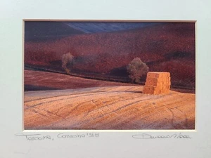 TUSCANY DUCCIO NACCI HAND SIGNED PHOTOGRAPH PRINT ITALY 1998 COA 4 X 6 - Picture 1 of 6