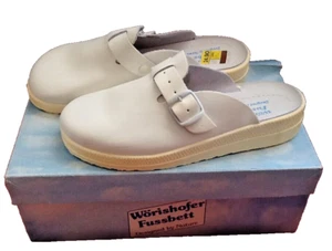 Wörishofer Fußbett Schuhe Clogs Design by Nature Hausschuhe Pantoffel weiß 37 - Bild 1 von 9