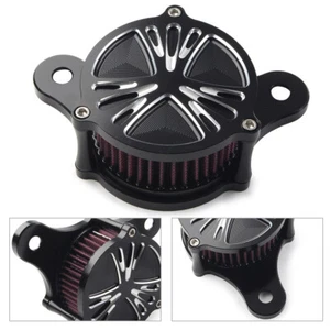 For Harley Touring Electra Glide Softail FLHT 3 Holes Air Cleaner Intake Filter - Picture 1 of 8