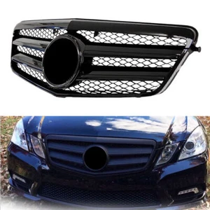Glänzender schwarzer Kühlergrill Look für 09-10 W212 Benz E250 E550 E350 4DR - Bild 1 von 6