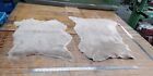 2x Camello SheepSkin Leather Car Seats Rugs Short Pile 8-11mm Thick LOT 1955