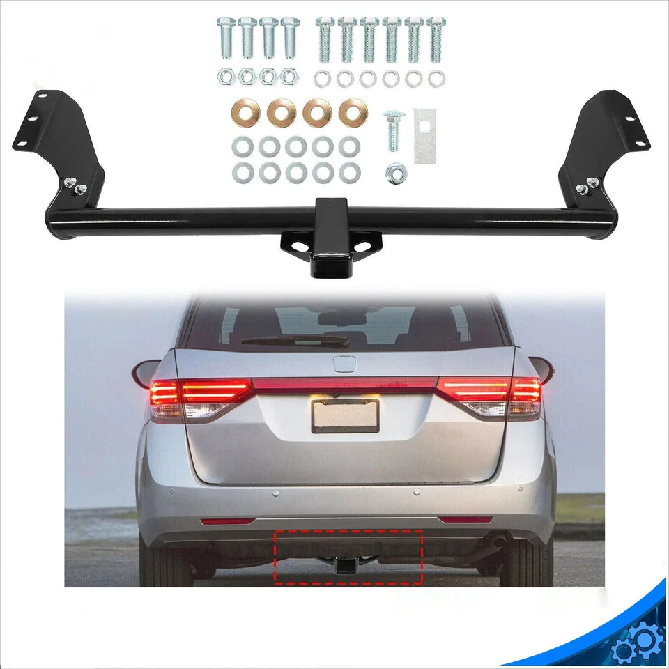 Black For 1999-2017 Honda Odyssey Class 3 Trailer Hitch Tow Receiver 2" Foto 1 de 4