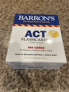 Barron's ACT Flash Cards : 400 Flash Cards, THIRD EDITION - Picture 1 of 4