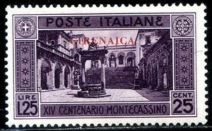 Colonie Italiane Cirenaica 1929 Montecassino n. 57 * (m1764) - Picture 1 of 1