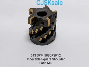  Indexable Square Shoulder Face Mill 613 SPM5080RSP12 (NEW). - Picture 1 of 10