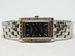 Charles-Hubert Paris All Stainless Steel Women's Watch Sz. 5 3/4" New Battery - Picture 1 of 6