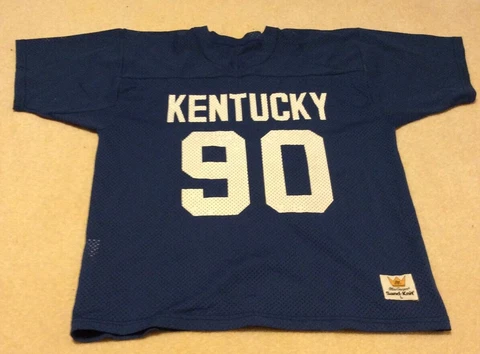 1980's Kentucky Wildcats Football Jersey MacGregor #90 Sand Knit Size L Cover