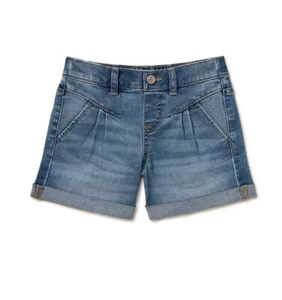 Wonder Nation Girls Denim Shorts, Mid Wash, Size XL (16-18) , NEW , Blue - Picture 1 of 11