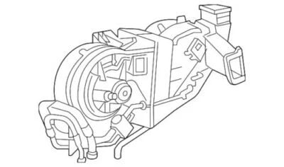 Genuine Ford Lincoln 2003-2006 Navigator HVAC Unit Case Assembly 6L1Z-18D283-BA - Image 1 of 2