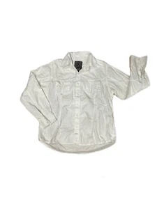 Sovereign Code Men's XL Button Up Shirt White Cotton Beach Normcore Preppy - Picture 1 of 6