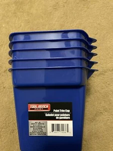 5 x Plastic Paint Trim Cup with Brush Holder (6"x5") - NEW - Picture 1 of 3