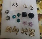 Sparkle Bulk Lot Assorted Earrings -lot Of 7 Pairs #5