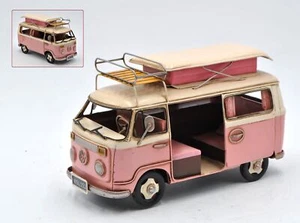 1966 MODELLO AUTOBUS, CAMPER VINTAGE, CAMPER MODELLO SCALA 1:20 PER ARREDAMENTO CASA - Foto 1 di 3