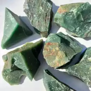 Piedra cruda áspera de jade verde natural 1 lb piedra preciosa cruda sin tratar cableado lapidario - Imagen 1 de 1