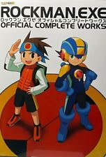 Megaman Rockman Exe Official Complete Works Art Illustration Book OBI Japan