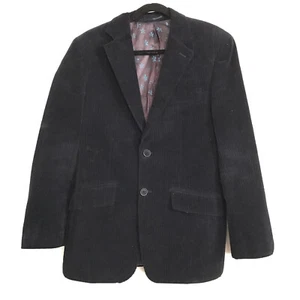 MARTIN GORDON Mens Blazer Navy Blue Corduroy 2 Button Sport Coat Sz Medium - Picture 1 of 4