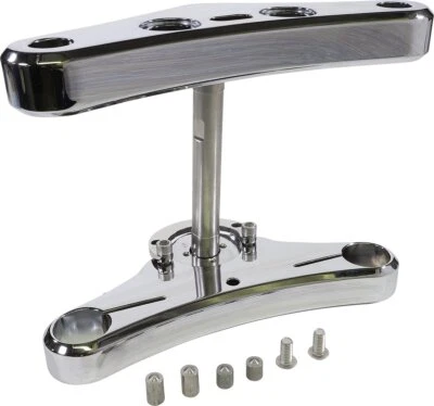 Juego de triple árbol Accutronix 41 mm Elite cromo liso con rastrillo de 5 ° (TWR541-ESC) Foto 1 de 3