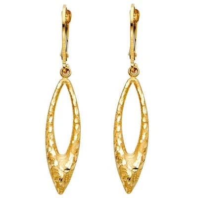 14K Yellow Gold Hanging Earrings - Image 1 of 4