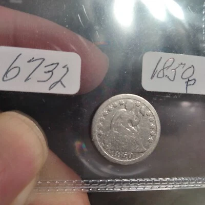 1850 P SEATED LIBERTY DIME - BETTER DATE - Image 1 of 2