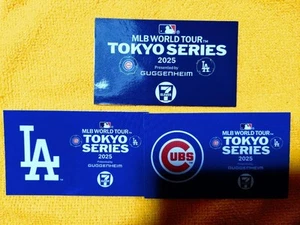 MLB World Tour Tokyo Series 2025 Sticker Set LA Dodgers Cubs From Japan - Picture 1 of 1