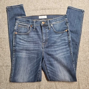 Madewell Women's Jeans Size 28x28 Dark Wash Stretch Denim Skinny High Rise - Picture 1 of 6