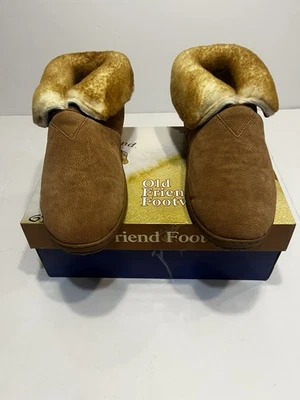 Zapatillas botín Old Friends para hombre talla 13 tuerca en el pecho piel de oveja nuevas en caja Foto 1 de 4