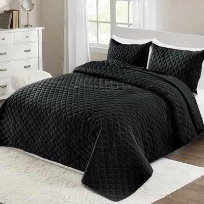 Exclusivo Mezcla Manta Negra Talla Queen para Cama, Súper Suave Acogedora Foto 1 de 4