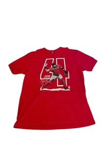 Yadier Molina 4 St Louis Cardinals Tee Shirt XXL Red Shirt - Picture 1 of 4